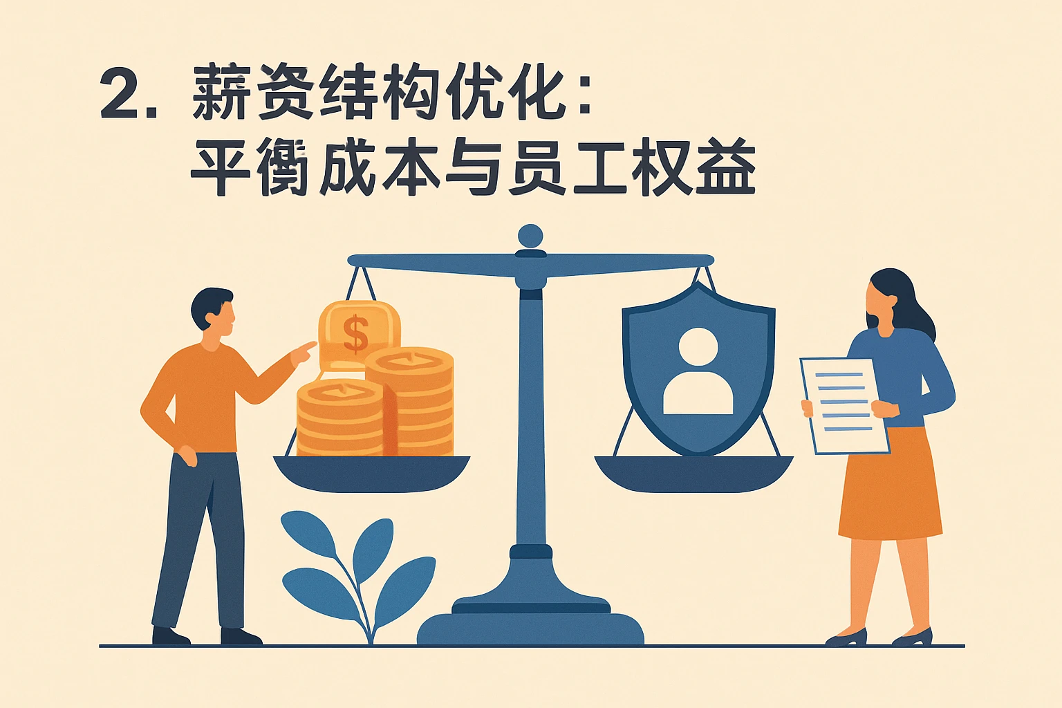 2. 薪资结构优化:平衡成本与员工权益