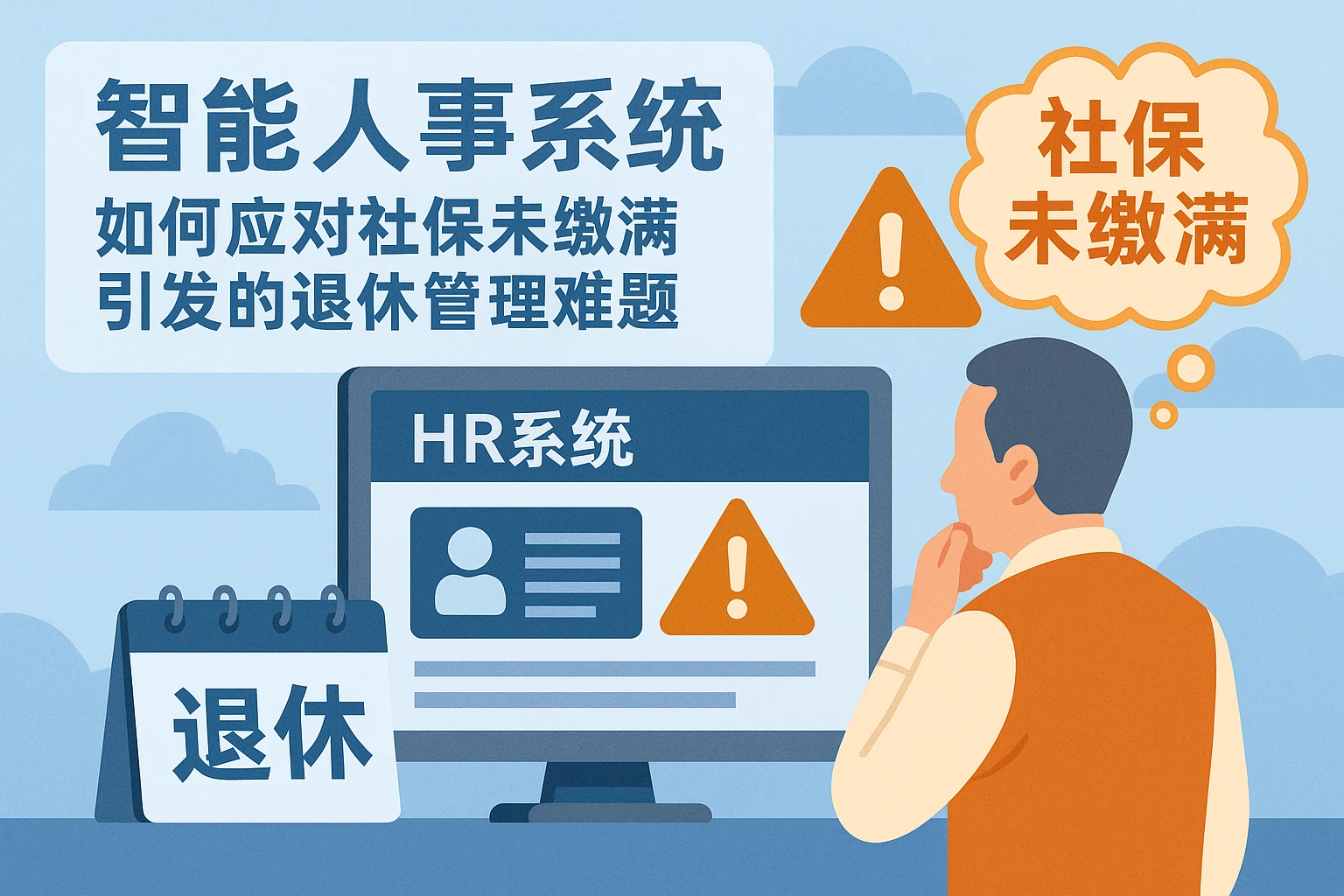 智能人事系统如何应对社保未缴满引发的退休管理难题