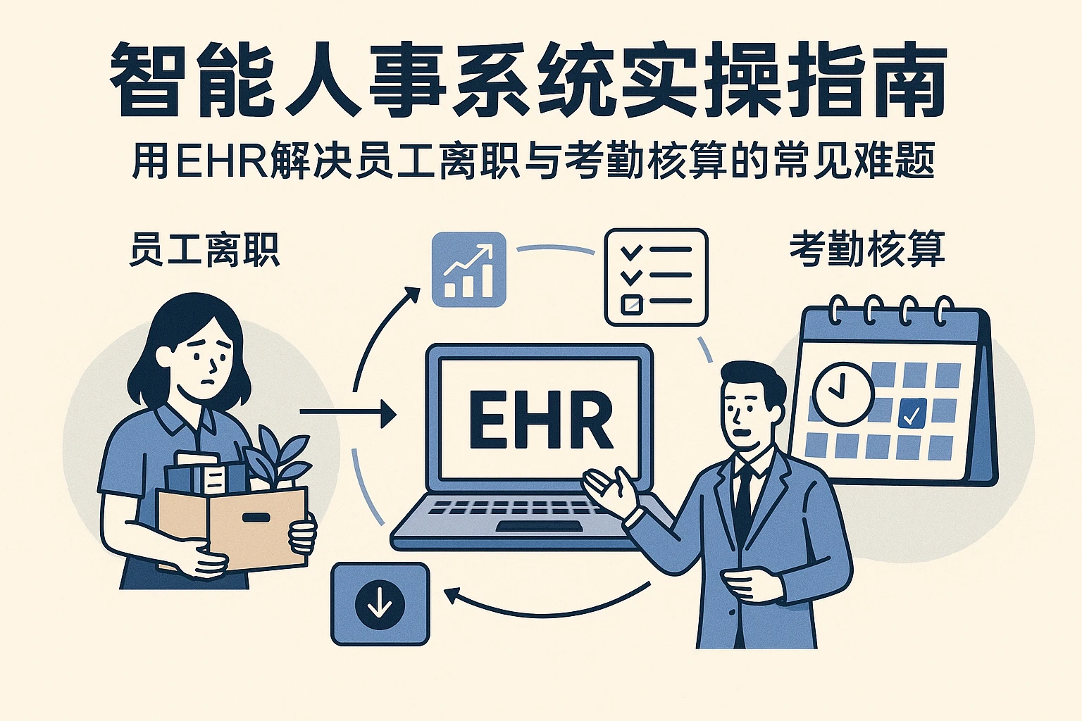 智能人事系统实操指南：用EHR解决员工离职与考勤核算的常见难题