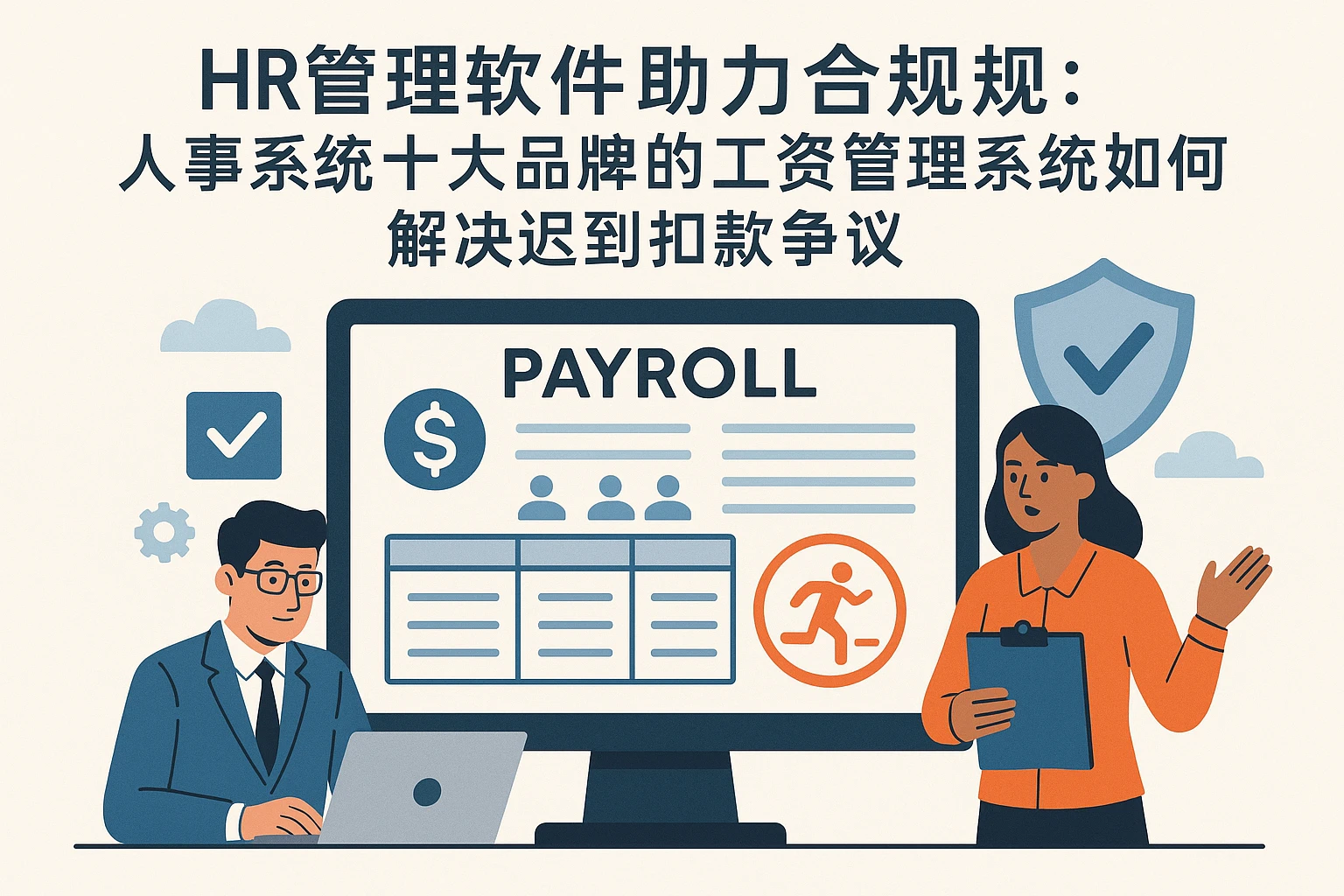 HR管理软件助力合规:人事系统十大品牌的工资管理系统如何解决迟到扣款争议