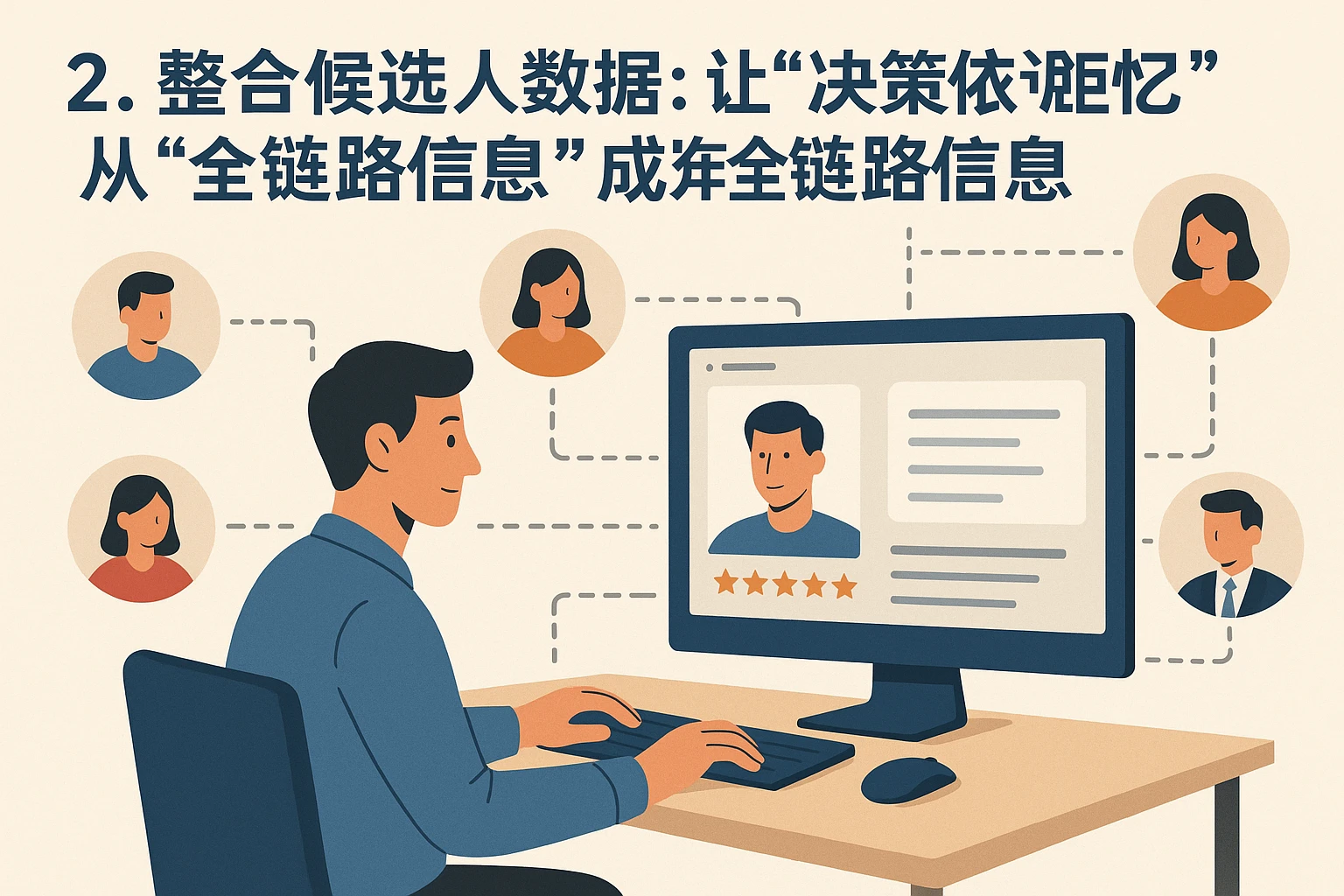 2. 整合候选人数据:让“决策依据”从“碎片化记忆”变成“全链路信息”