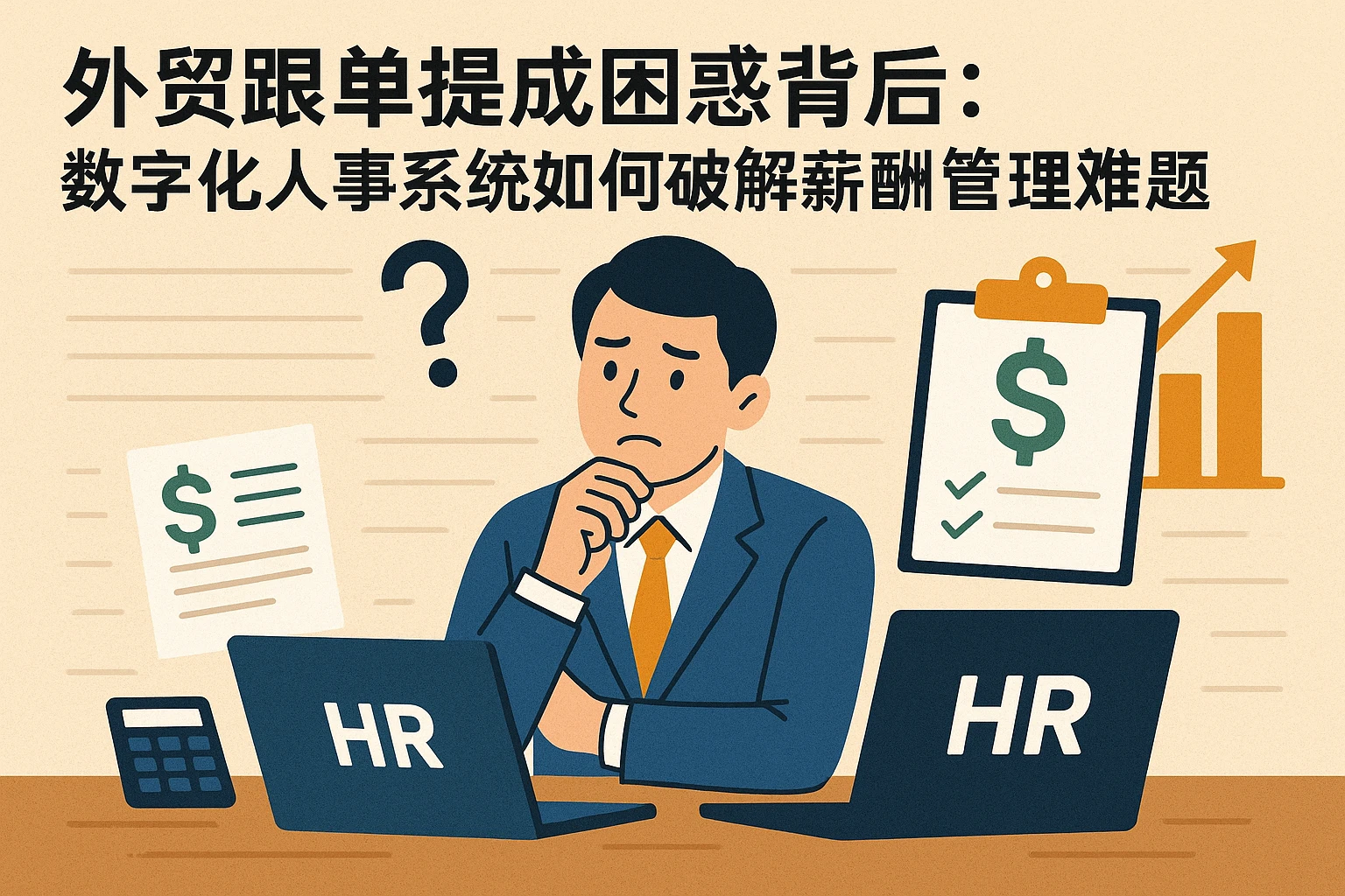 外贸跟单提成困惑背后:数字化人事系统如何破解薪酬管理难题
