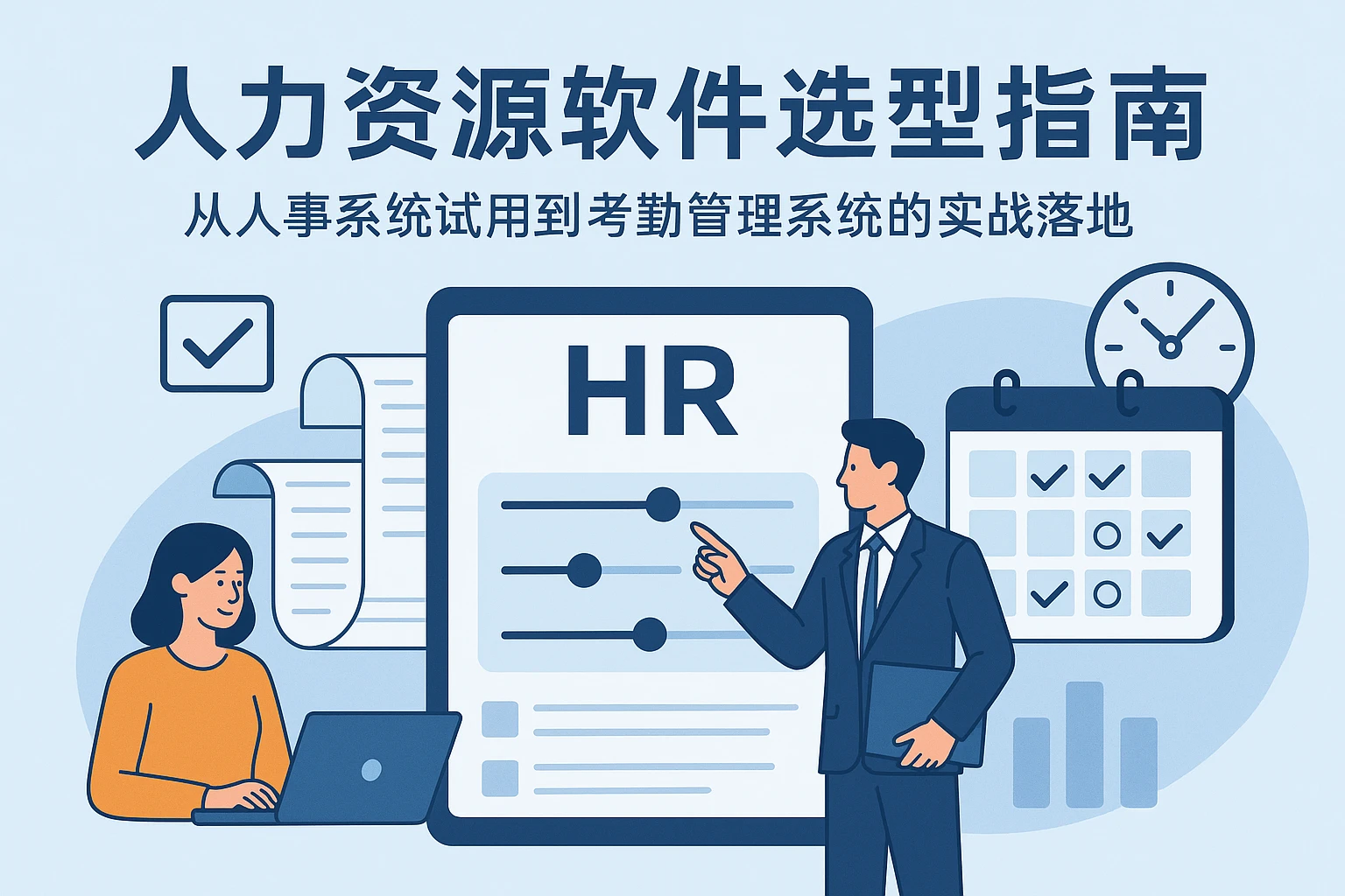 人力资源软件选型指南:从人事系统试用到考勤管理系统的实战落地