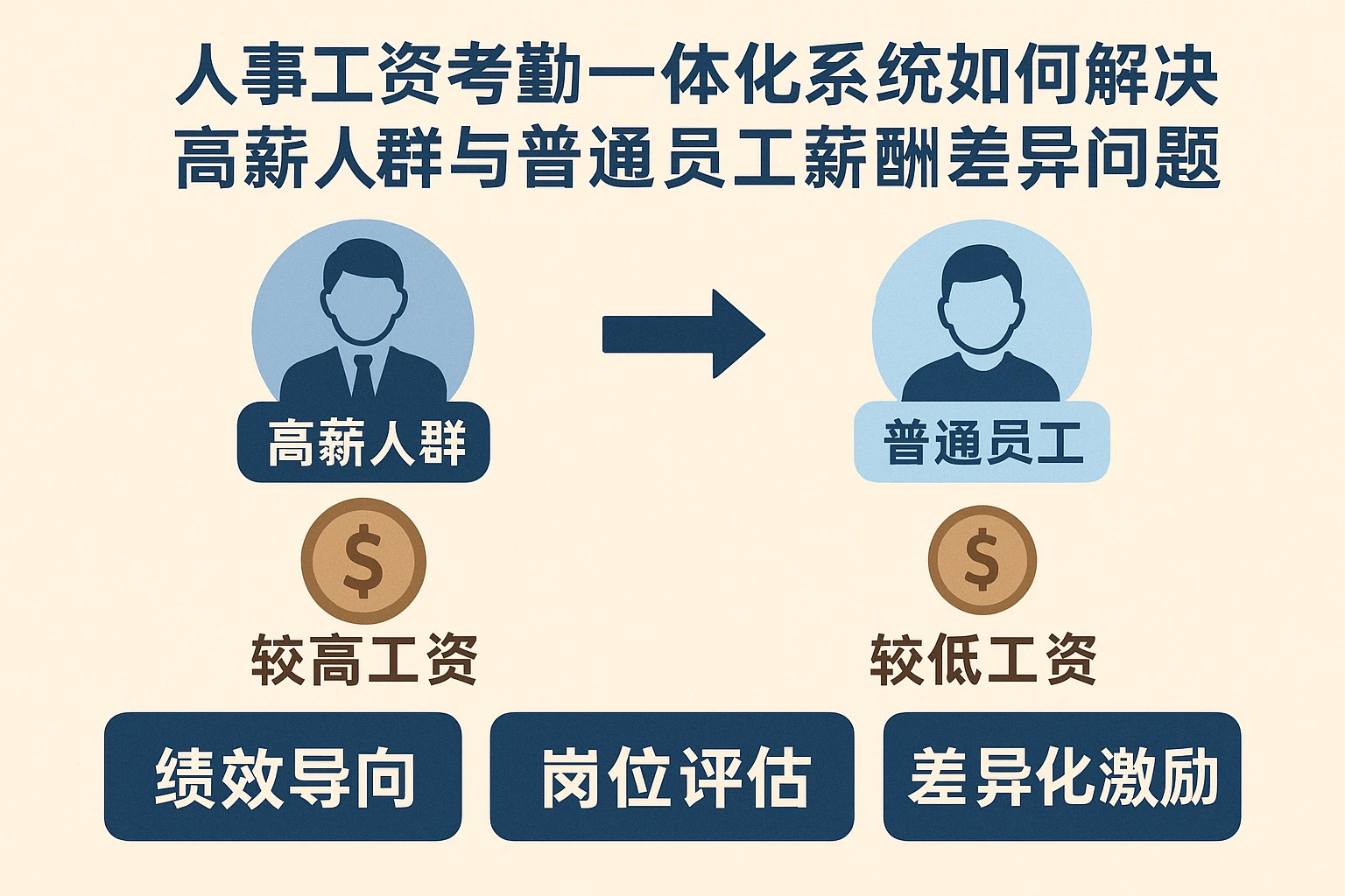 人事工资考勤一体化系统如何解决高薪人群与普通员工薪酬差异问题