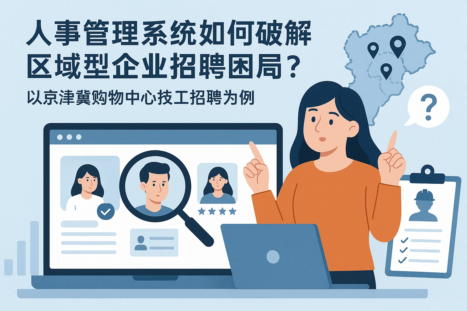 人事管理系统如何破解区域型企业招聘困局?以京津冀购物中心技工招聘为例