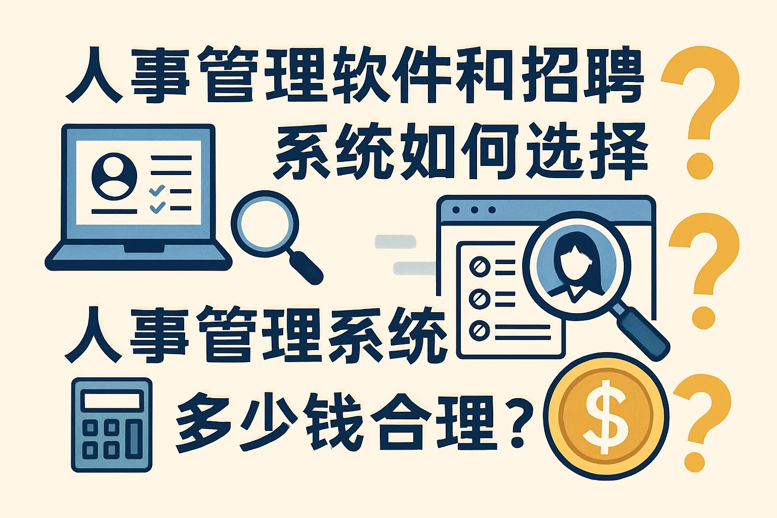 人事管理软件和招聘管理系统如何选择？人事管理系统多少钱合理？