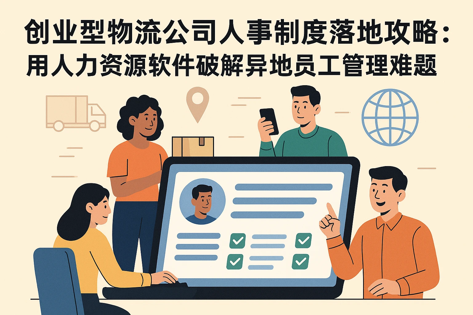创业型物流公司人事制度落地攻略：用人力资源软件破解异地员工管理难题