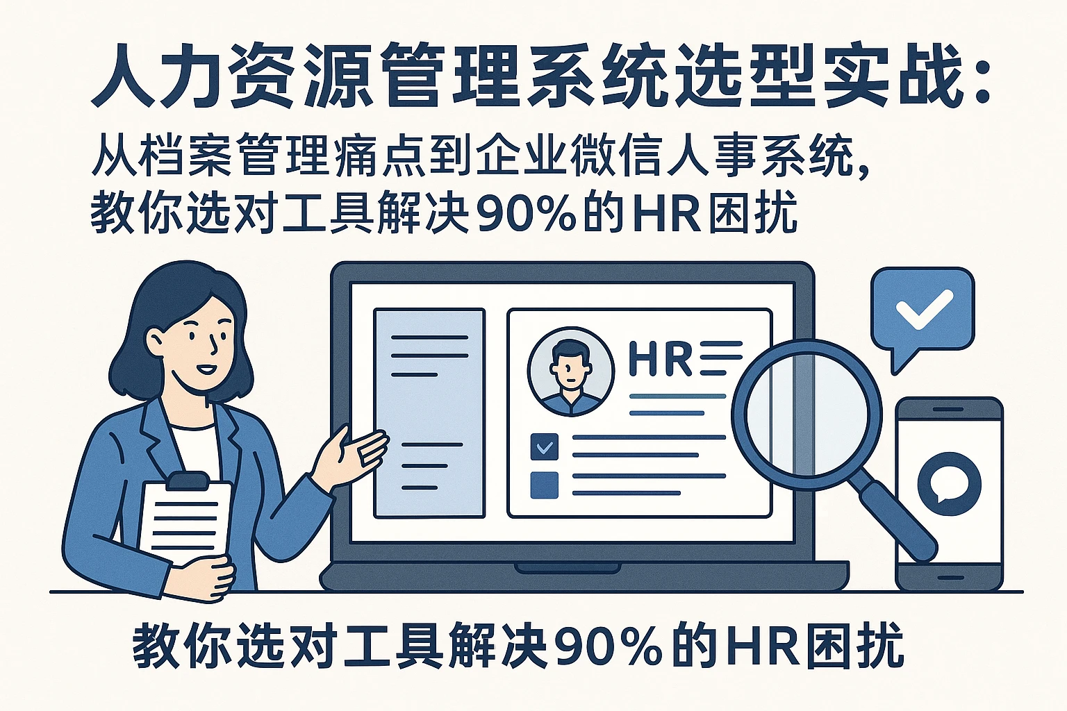 人力资源管理系统选型实战：从档案管理痛点到企业微信人事系统，教你选对工具解决90%的HR困扰