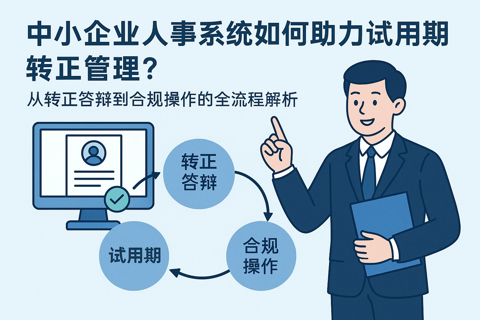 中小企业人事系统如何助力试用期转正管理？从转正答辩到合规操作的全流程解析