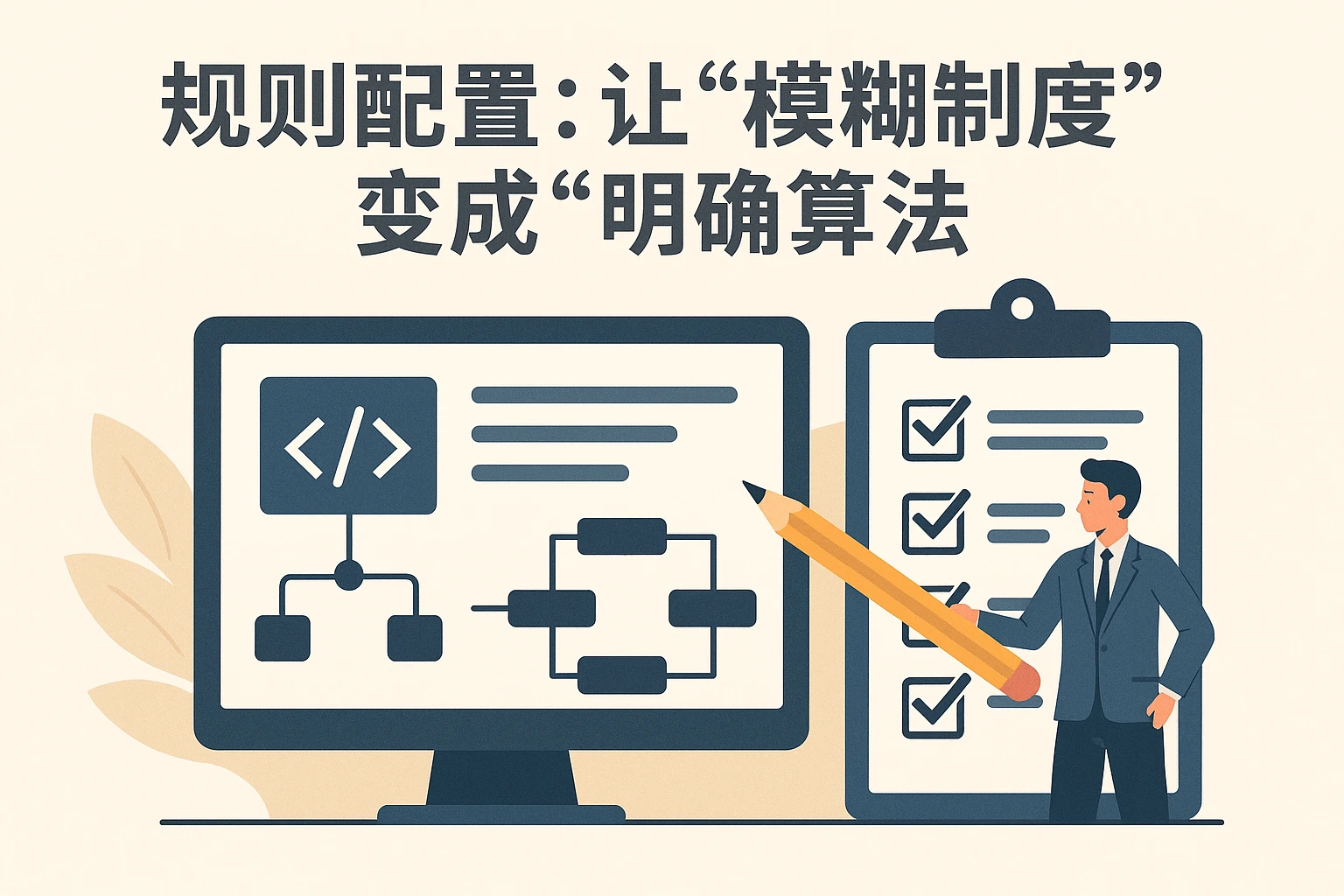 1. 规则配置:让“模糊制度”变成“明确算法”