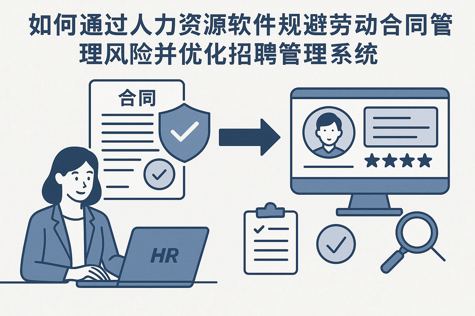 如何通过人力资源软件规避劳动合同管理风险并优化招聘管理系统