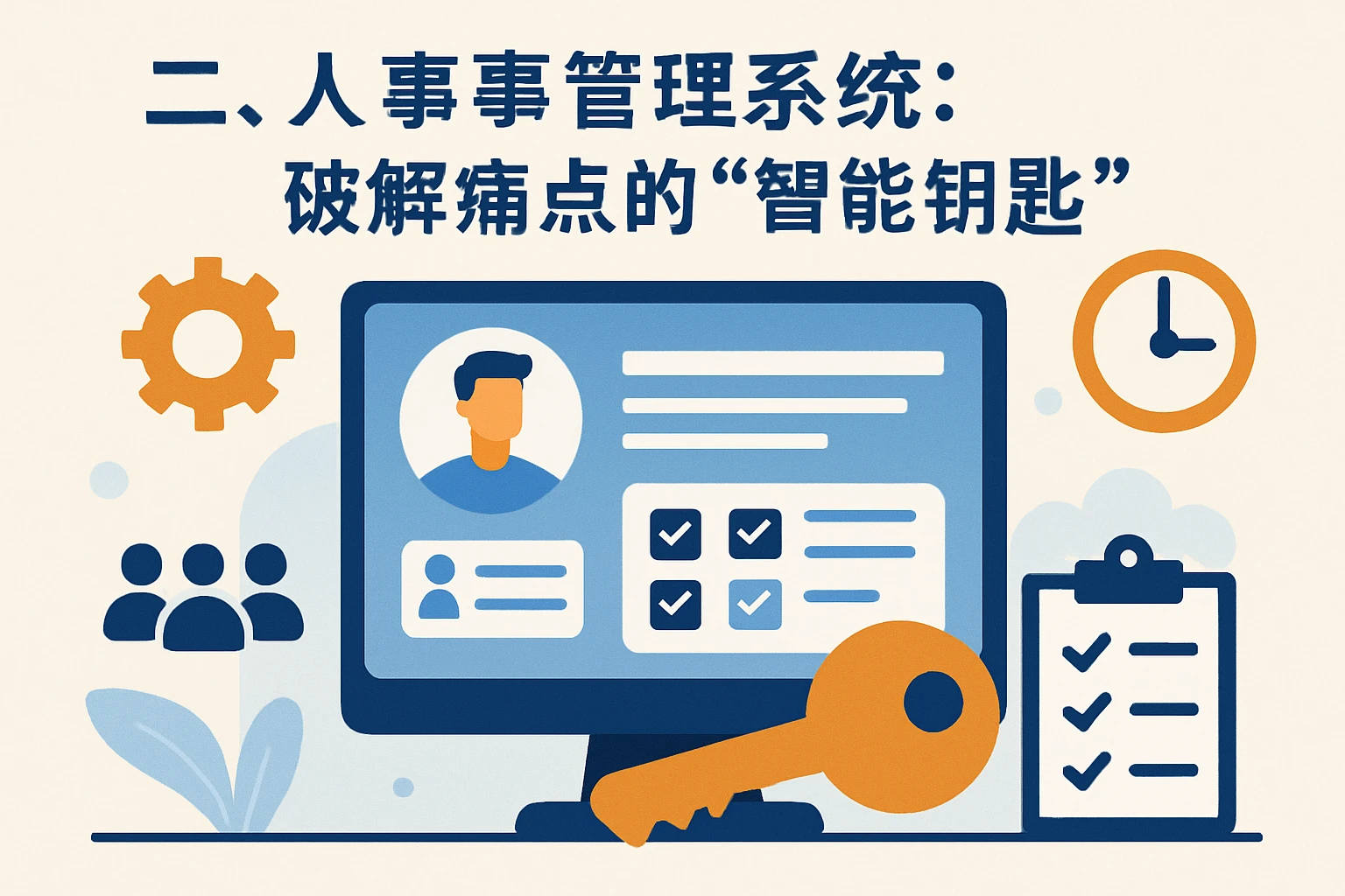 二、人事管理系统:破解痛点的“智能钥匙”