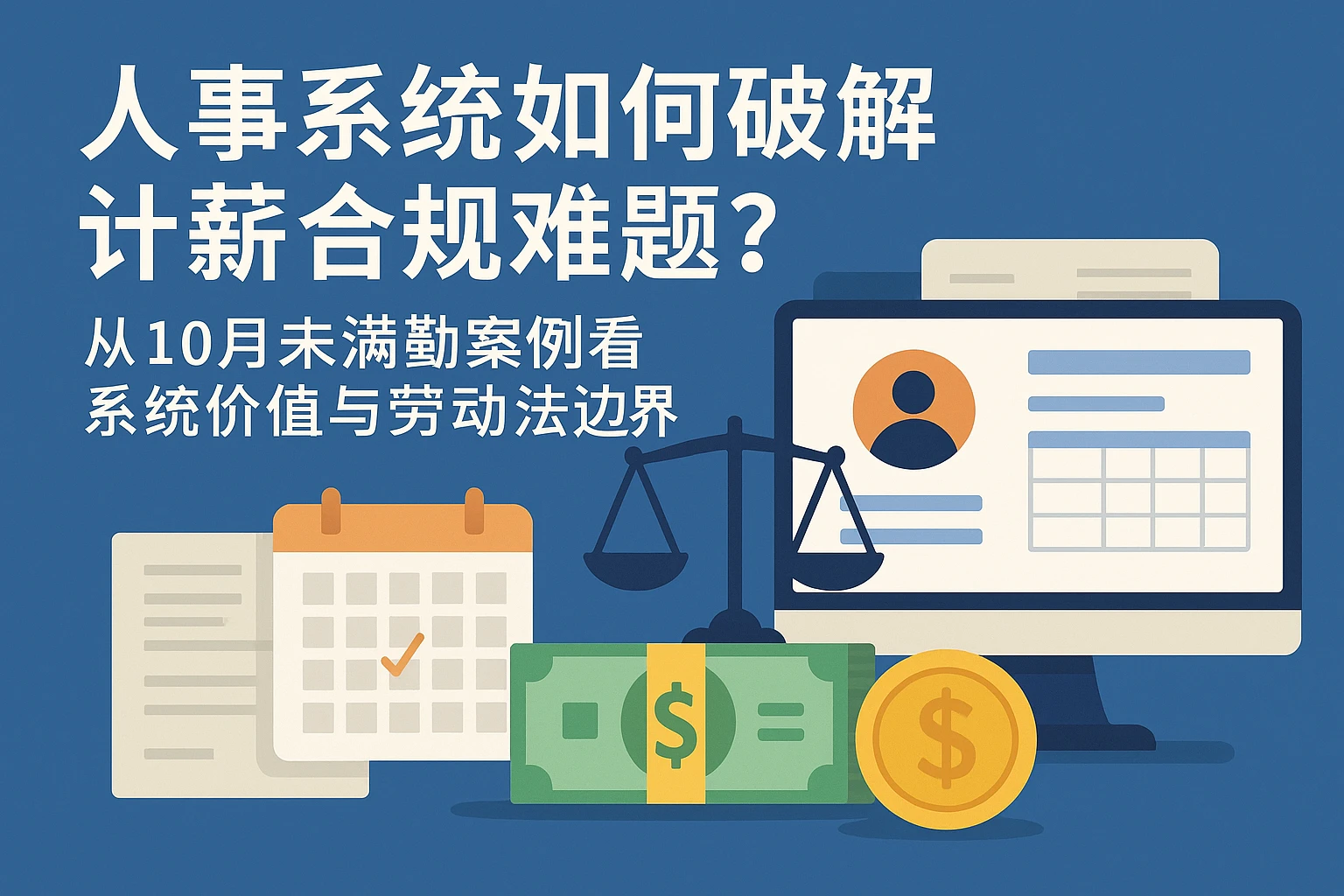 人事系统如何破解计薪合规难题?从10月未满勤案例看系统价值与劳动法边界