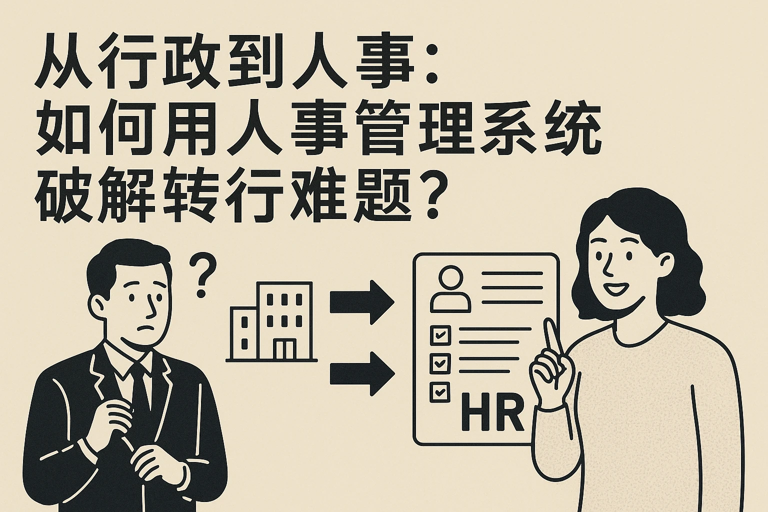 从行政到人事：如何用人事管理系统破解转行难题？