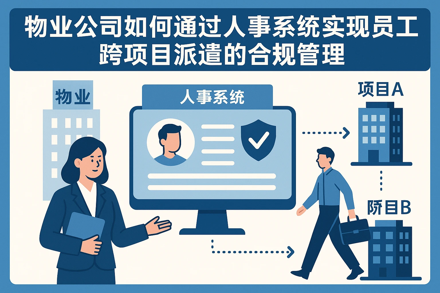 物业公司如何通过人事系统实现员工跨项目派遣的合规管理