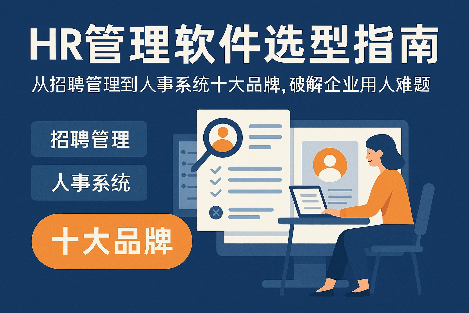 HR管理软件选型指南：从招聘管理到人事系统十大品牌，破解企业用人难题