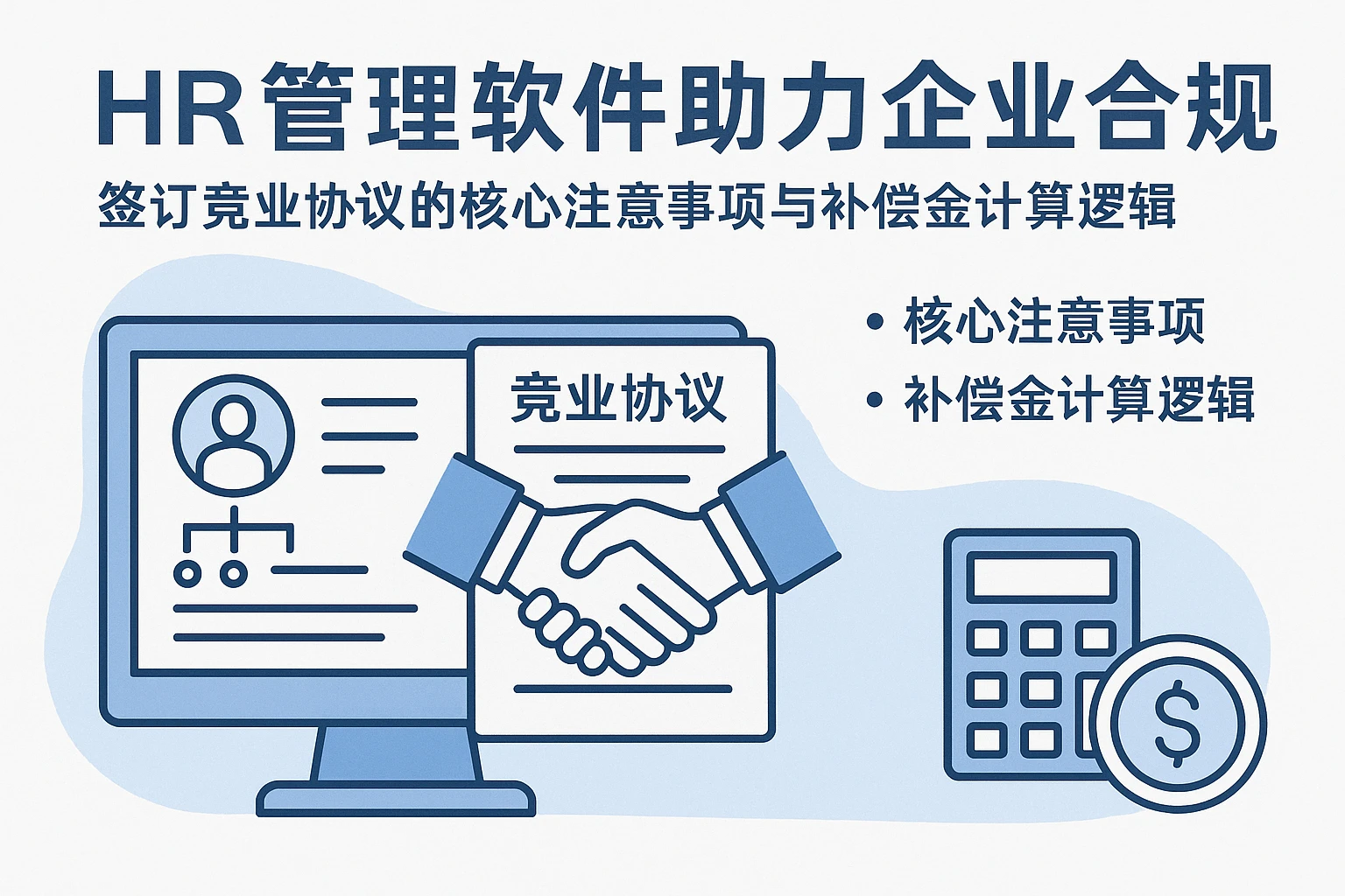 HR管理软件助力企业合规：签订竞业协议的核心注意事项与补偿金计算逻辑