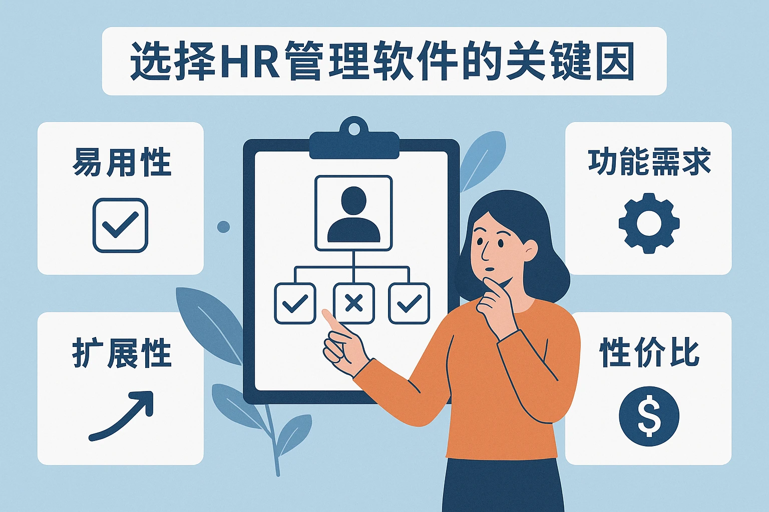 选择HR管理软件的关键因素