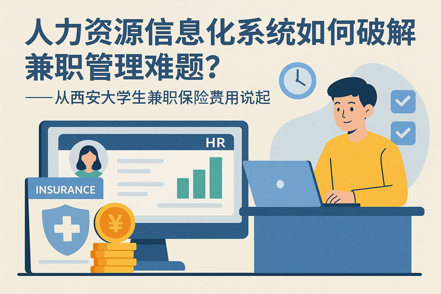人力资源信息化系统如何破解兼职管理难题？——从西安大学生兼职保险费用说起