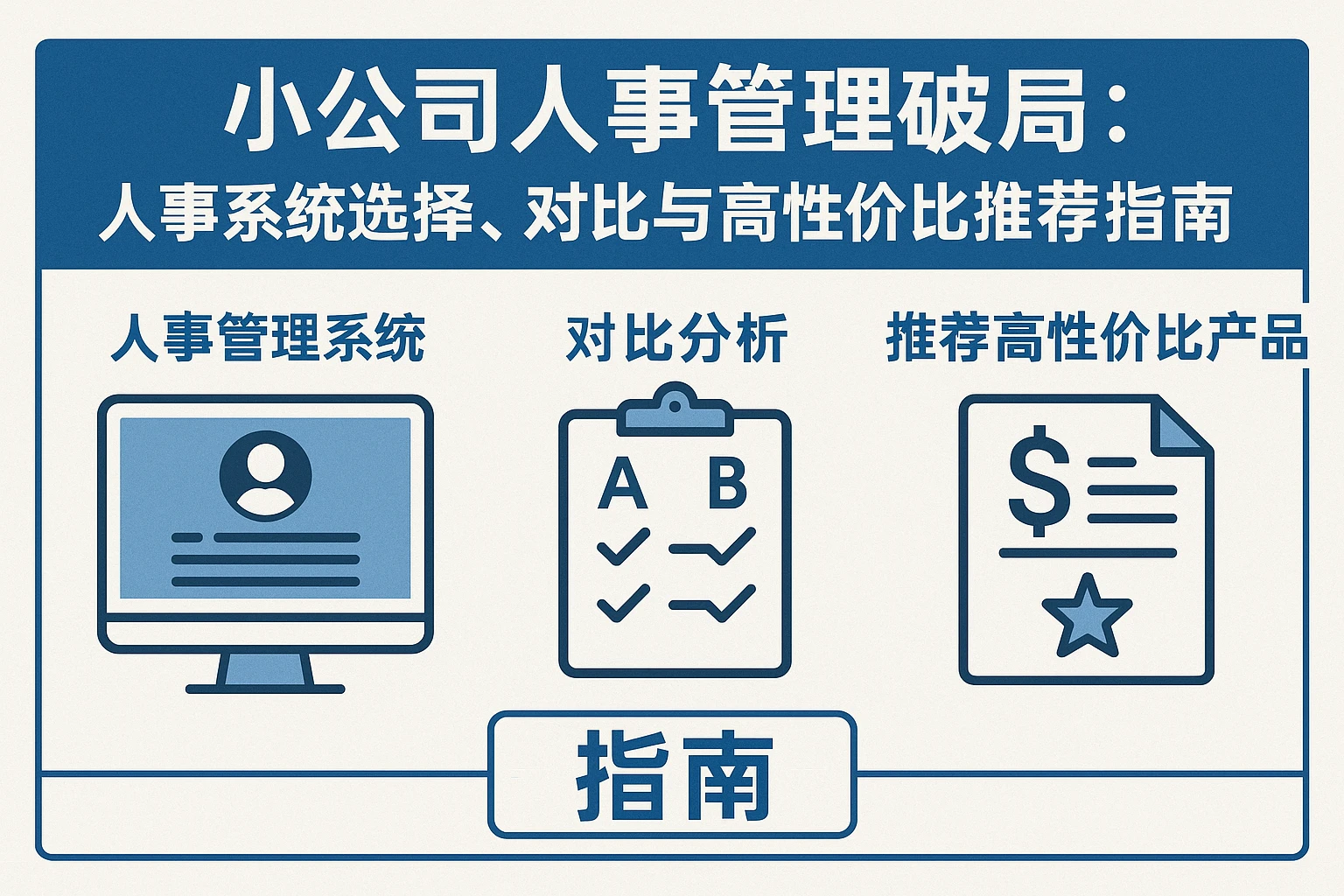 小公司人事管理破局：人事系统选择、对比与高性价比推荐指南