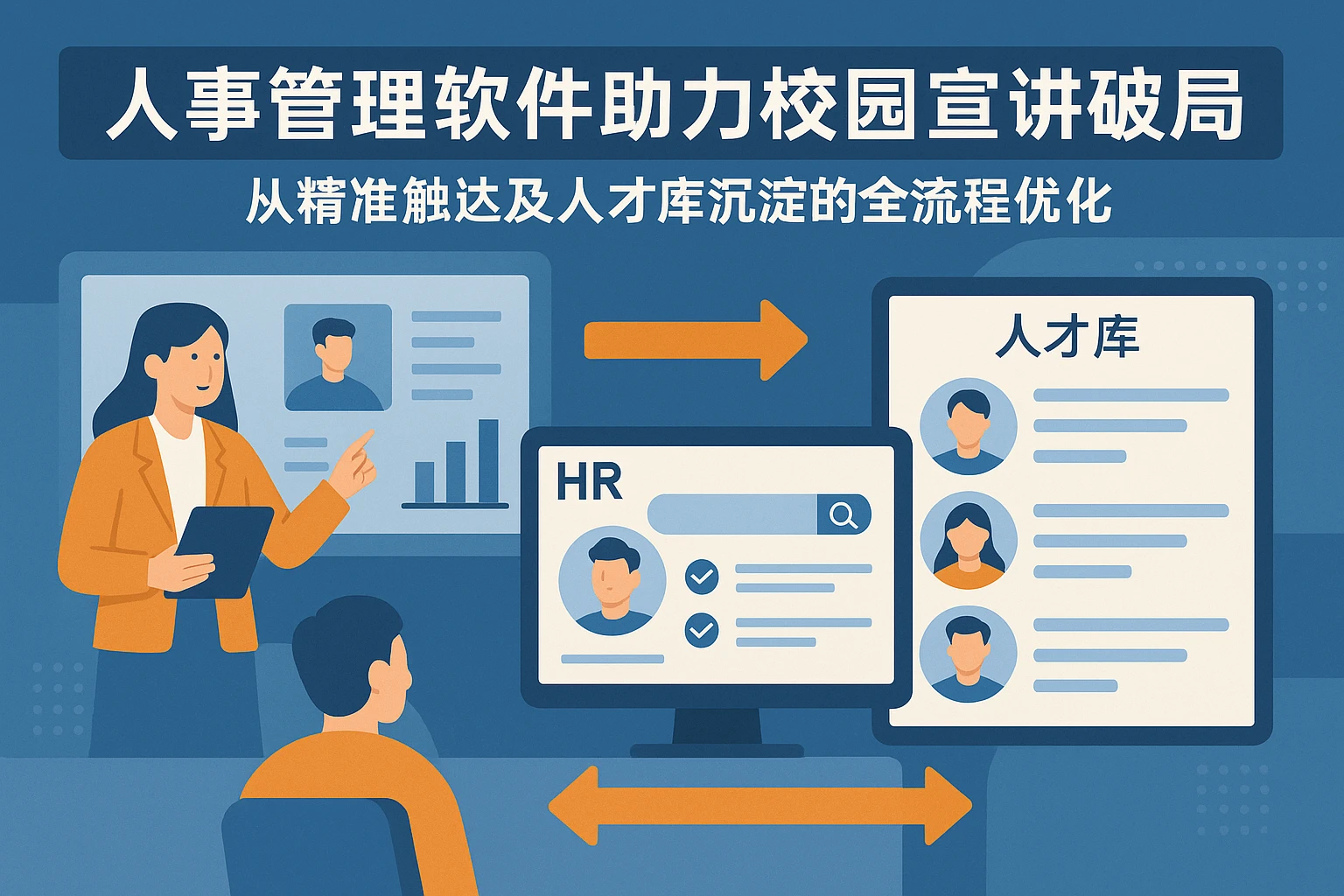 人事管理软件助力校园宣讲破局：从精准触达到人才库沉淀的全流程优化
