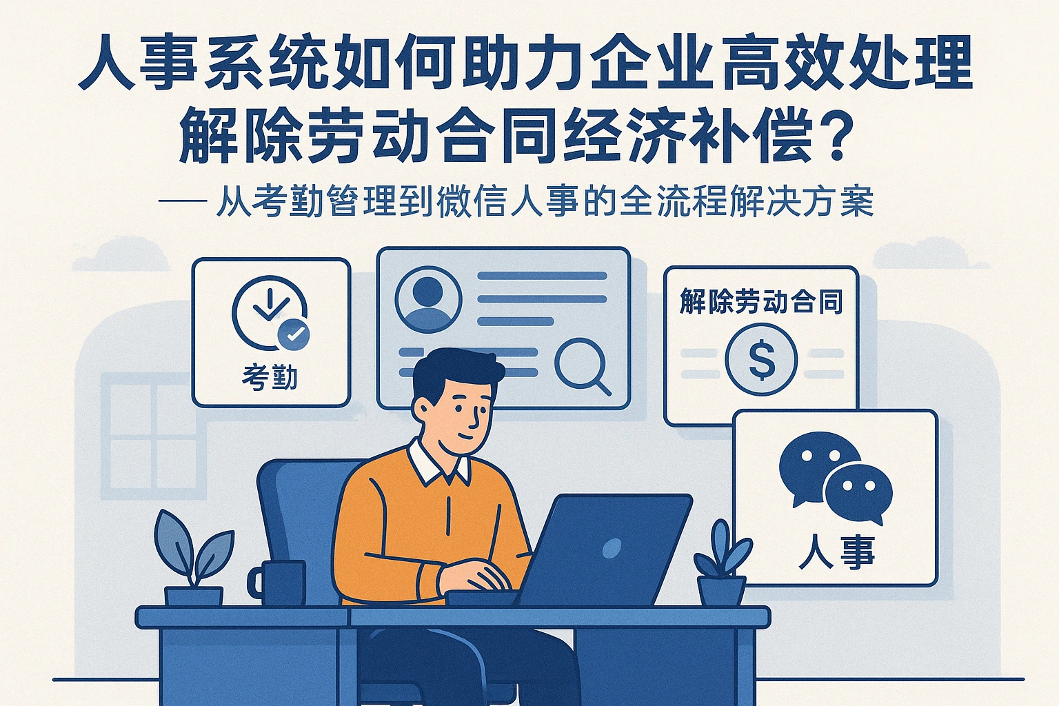 人事系统如何助力企业高效处理解除劳动合同经济补偿？——从考勤管理到微信人事的全流程解决方案