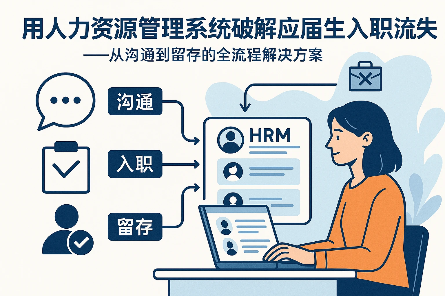 用人力资源管理系统破解应届生入职流失困局——从沟通到留存的全流程解决方案
