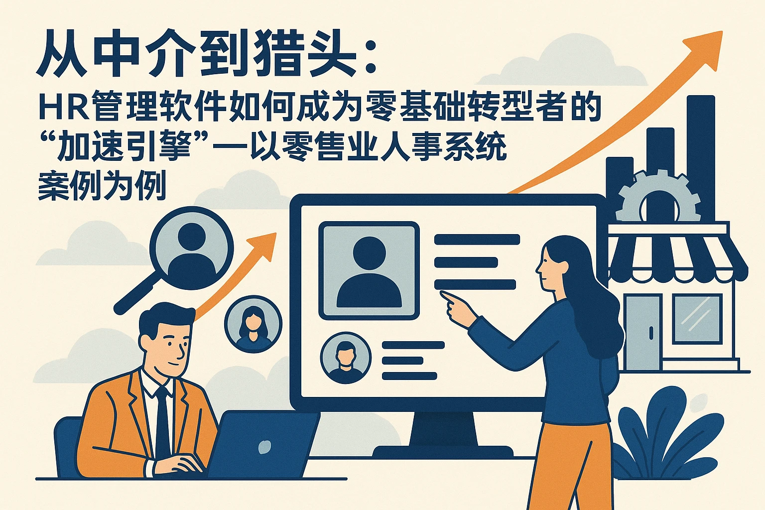 从中介到猎头:HR管理软件如何成为零基础转型者的「加速引擎」——以零售业人事系统案例为例