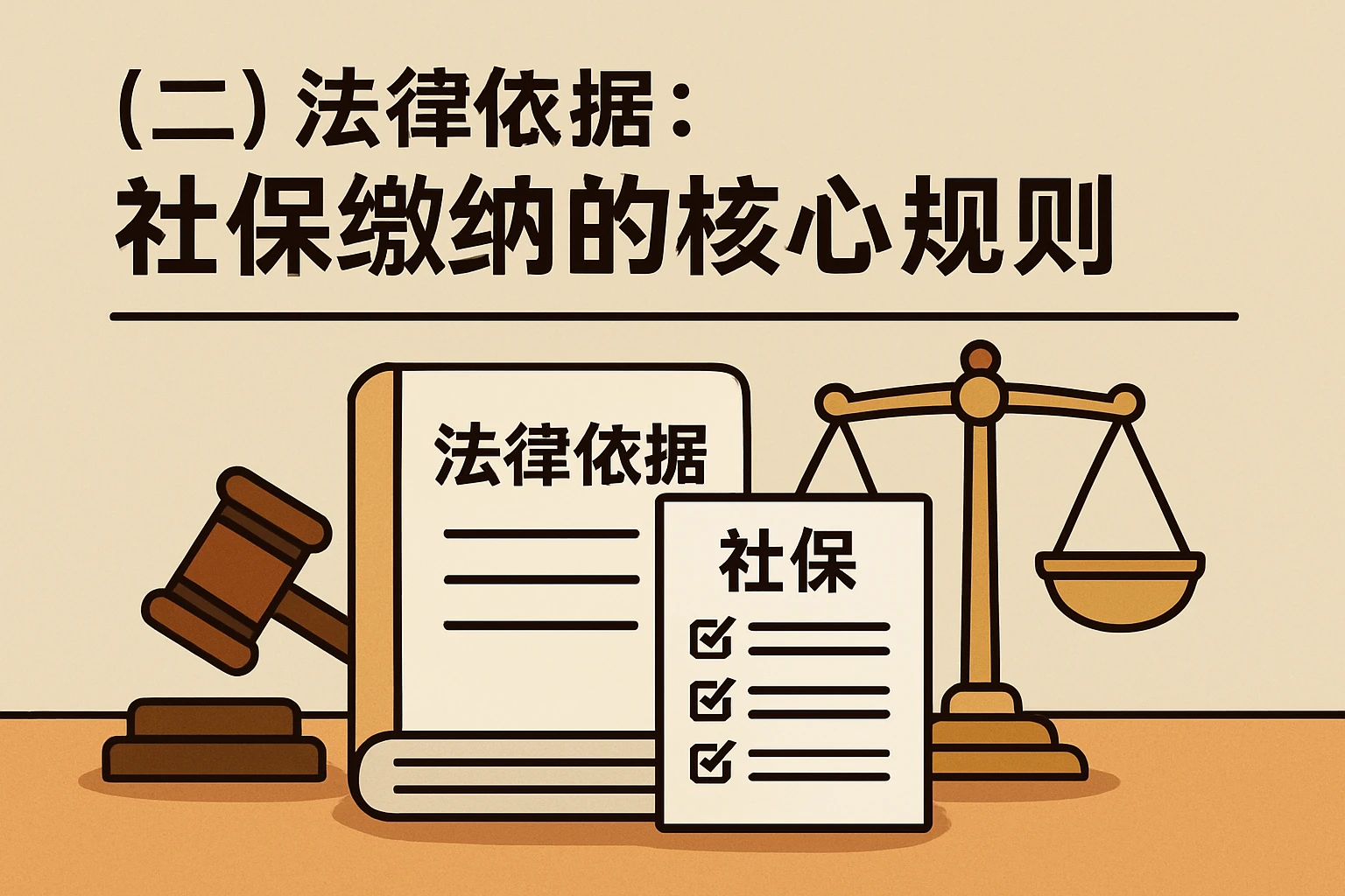 （二）法律依据：社保缴纳的核心规则