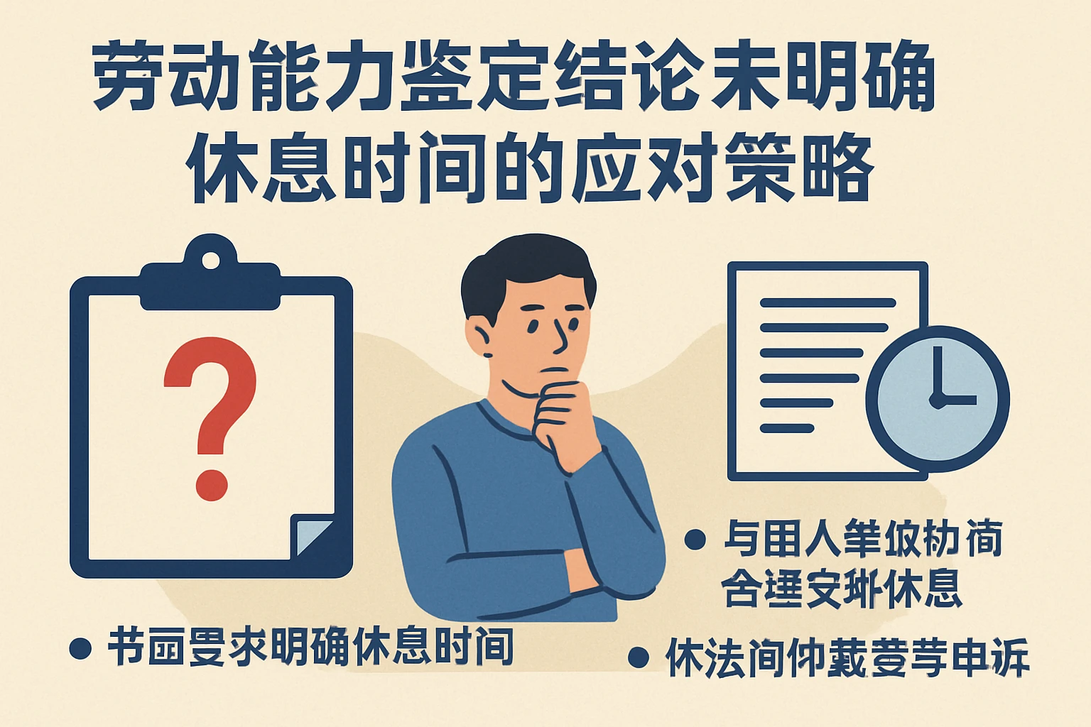 劳动能力鉴定结论未明确休息时间的应对策略