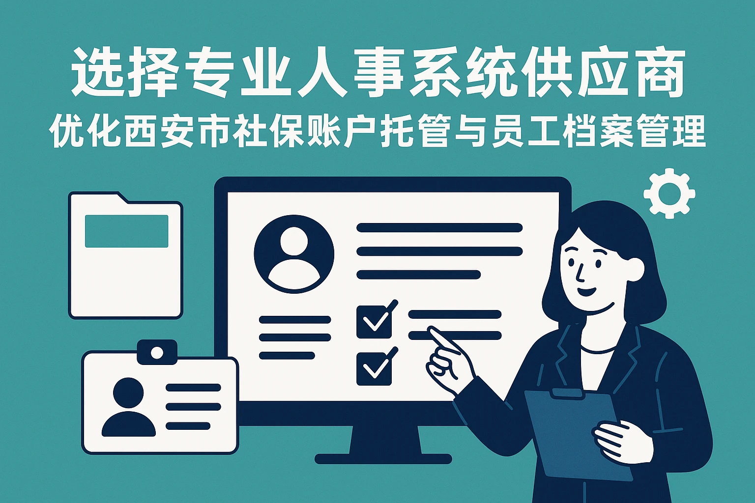 选择专业人事系统供应商优化西安市社保账户托管与员工档案管理