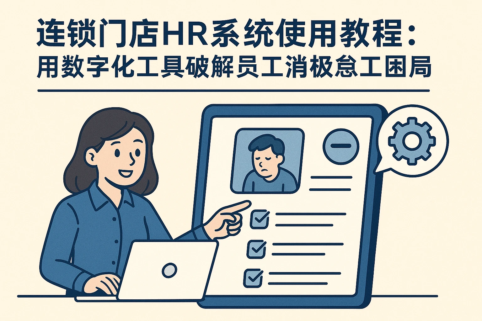 连锁门店HR系统使用教程:用数字化工具破解员工消极怠工困局
