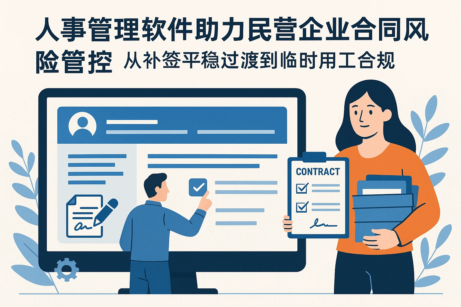 人事管理软件助力民营企业合同风险管控:从补签平稳过渡到临时用工合规