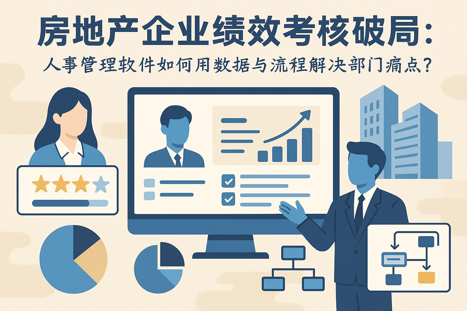 房地产企业绩效考核破局：人事管理软件如何用数据与流程解决部门痛点？