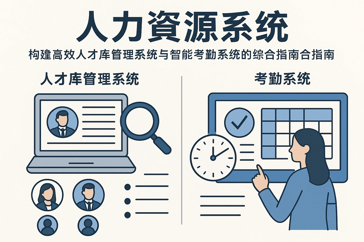 人力资源系统：构建高效人才库管理系统与智能考勤系统的综合指南