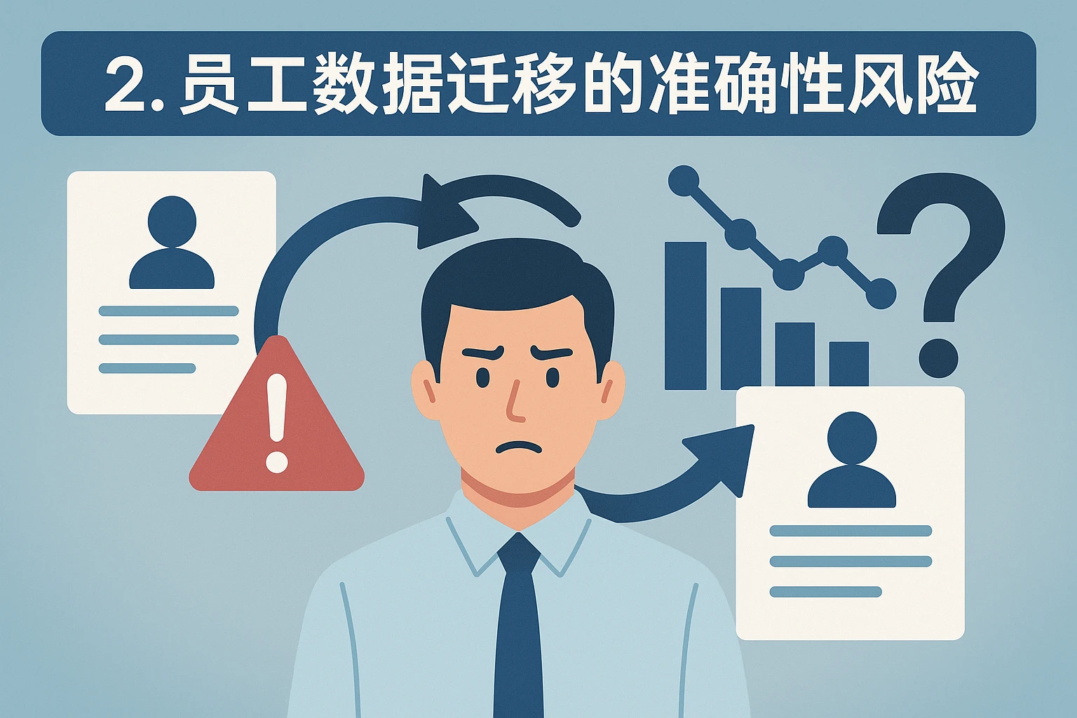 2. 员工数据迁移的准确性风险