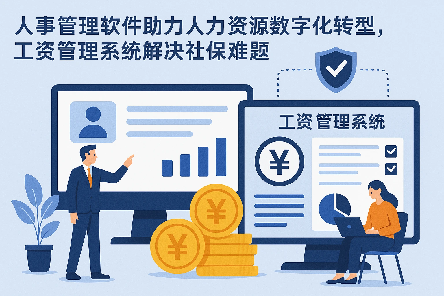 人事管理软件助力人力资源数字化转型，工资管理系统解决社保难题