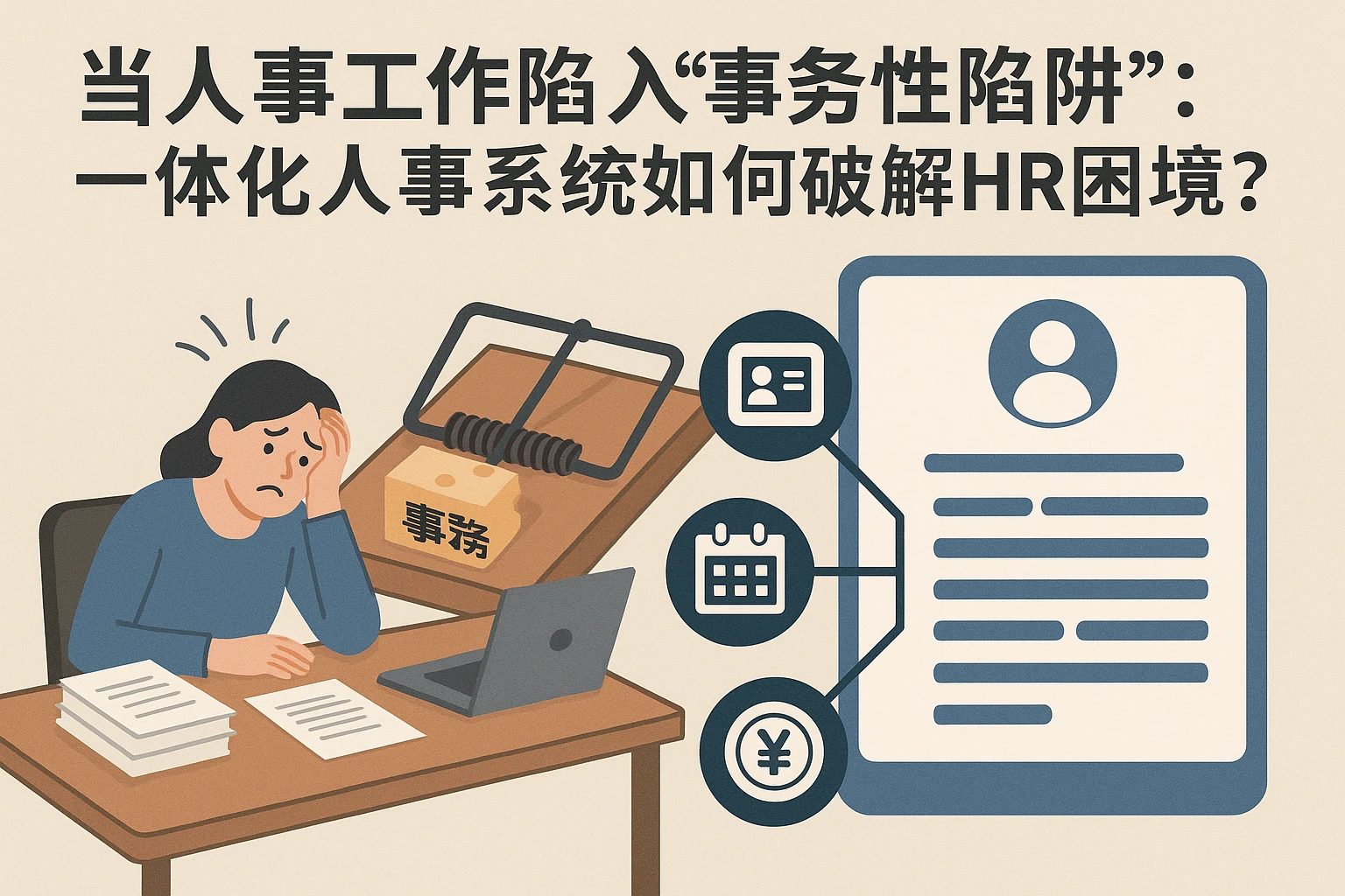 当人事工作陷入“事务性陷阱”：一体化人事系统如何破解HR困境？
