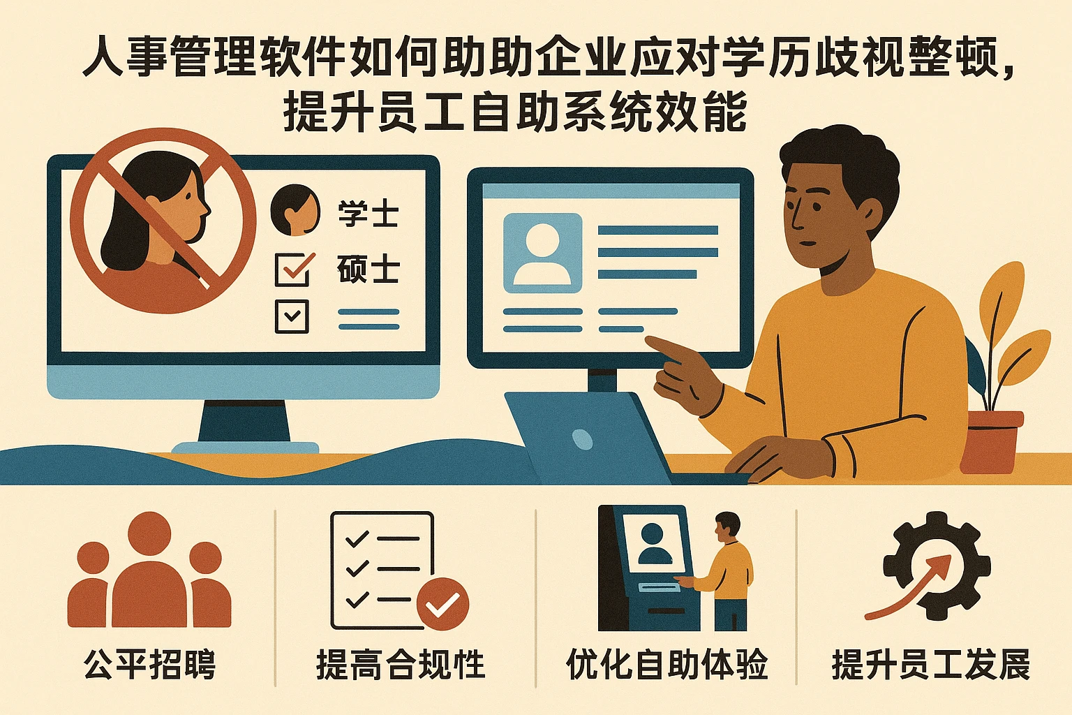 人事管理软件如何助力企业应对学历歧视整顿，提升员工自助系统效能