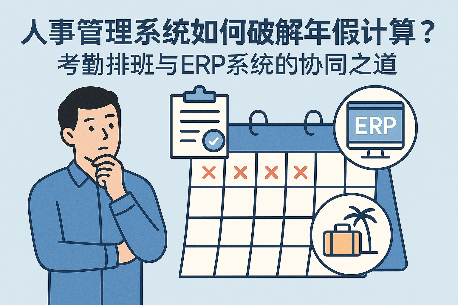 人事管理系统如何破解年假计算痛点?考勤排班与ERP系统的协同之道