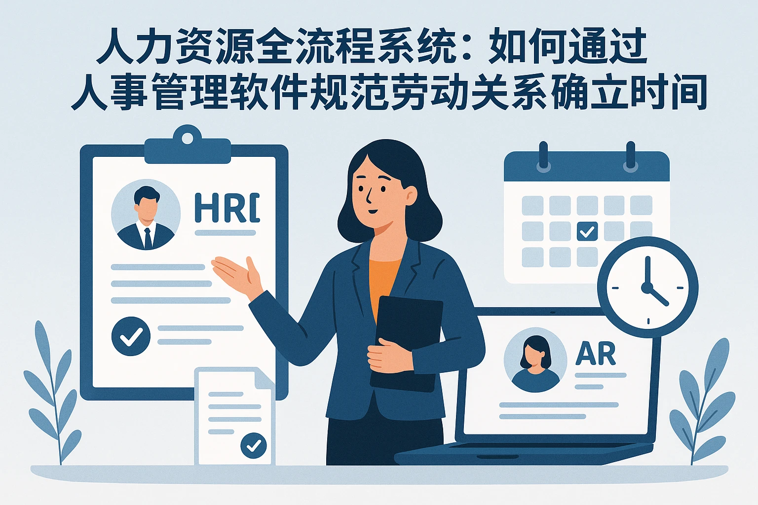人力资源全流程系统：如何通过人事管理软件规范劳动关系确立时间
