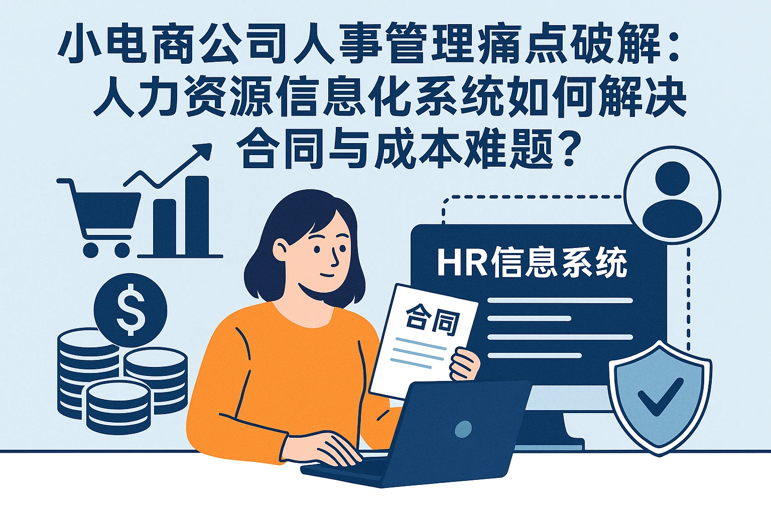 小电商公司人事管理痛点破解：人力资源信息化系统如何解决合同与成本难题？