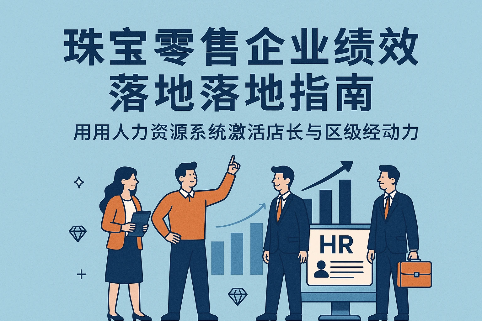 珠宝零售企业绩效考核落地指南:用人力资源系统激活店长与区域经理动力