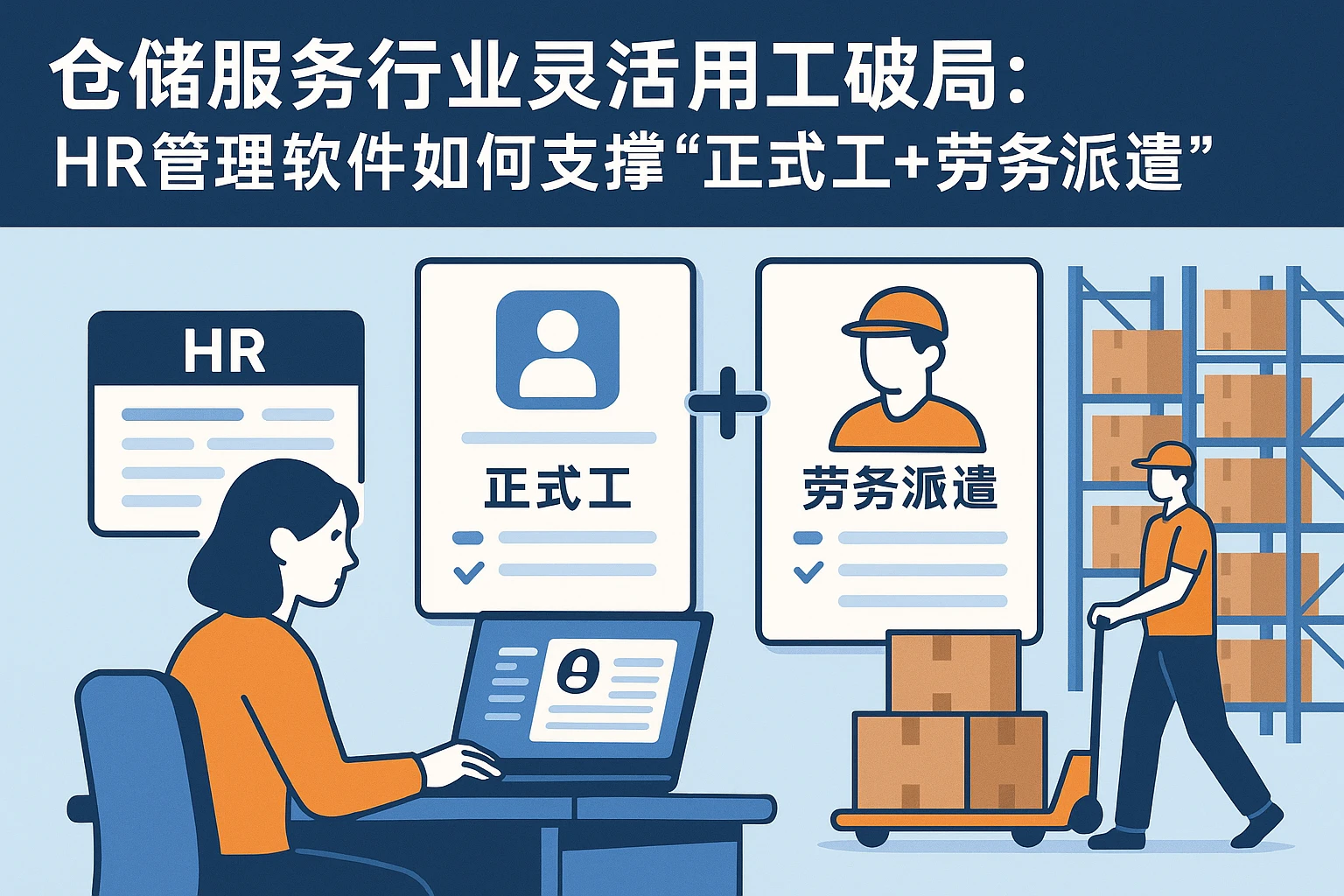 仓储服务行业灵活用工破局：HR管理软件如何支撑“正式工+劳务派遣”双模式