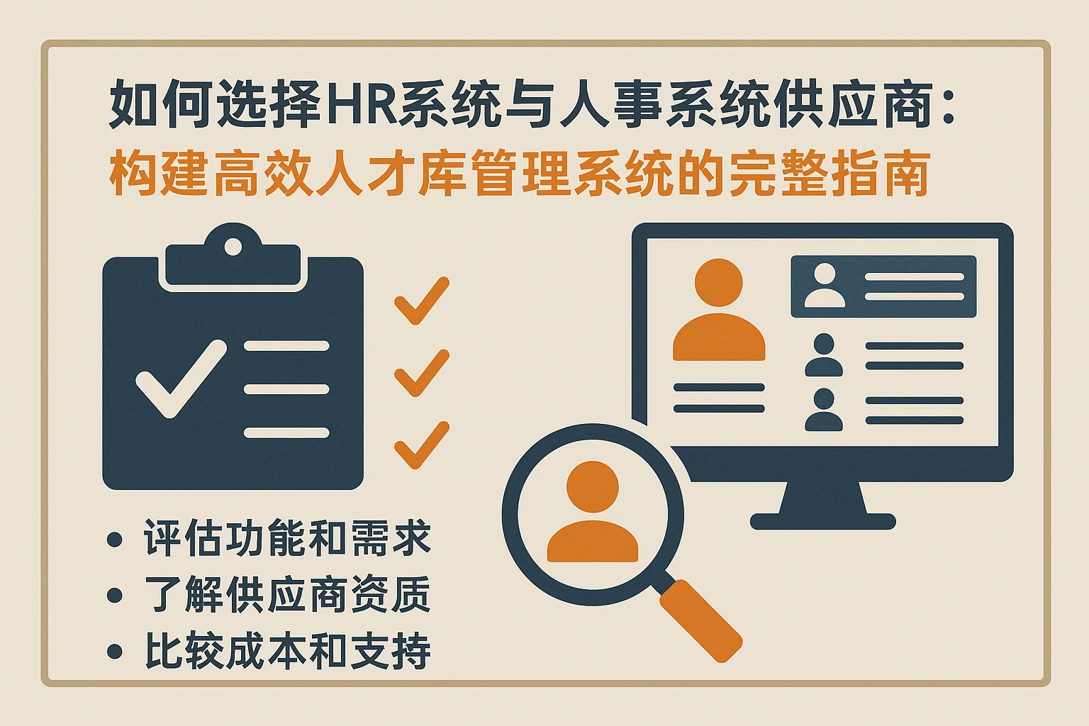 如何选择HR系统与人事系统供应商:构建高效人才库管理系统的完整指南