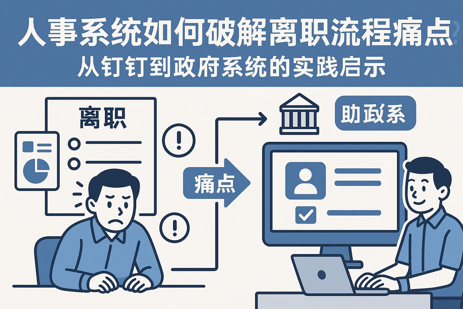 人事系统如何破解离职流程痛点？从钉钉到政府系统的实践启示