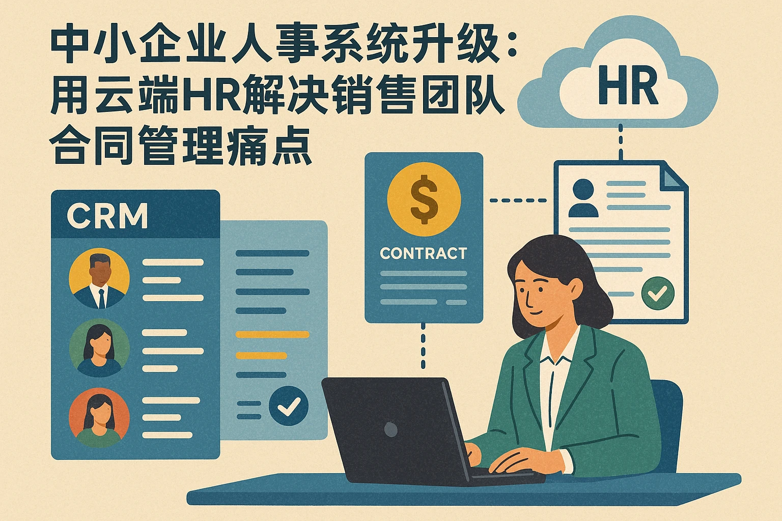 中小企业人事系统升级：用云端HR解决销售团队合同管理痛点