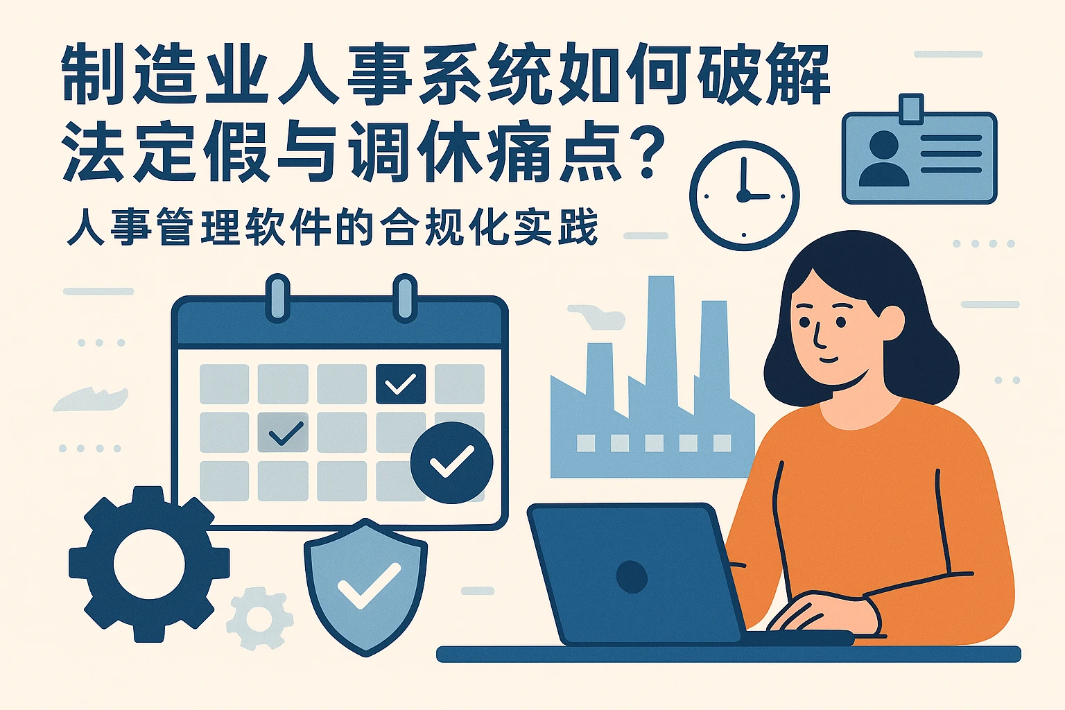 制造业人事系统如何破解法定假与调休痛点？人事管理软件的合规化实践