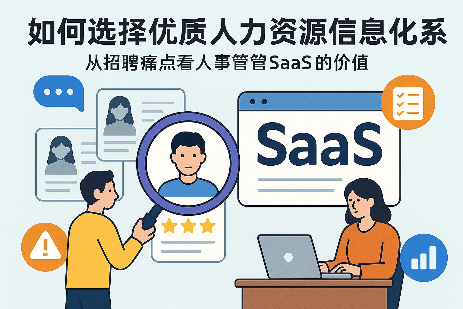 如何选择优质人力资源信息化系统:从招聘痛点看人事管理SaaS的价值