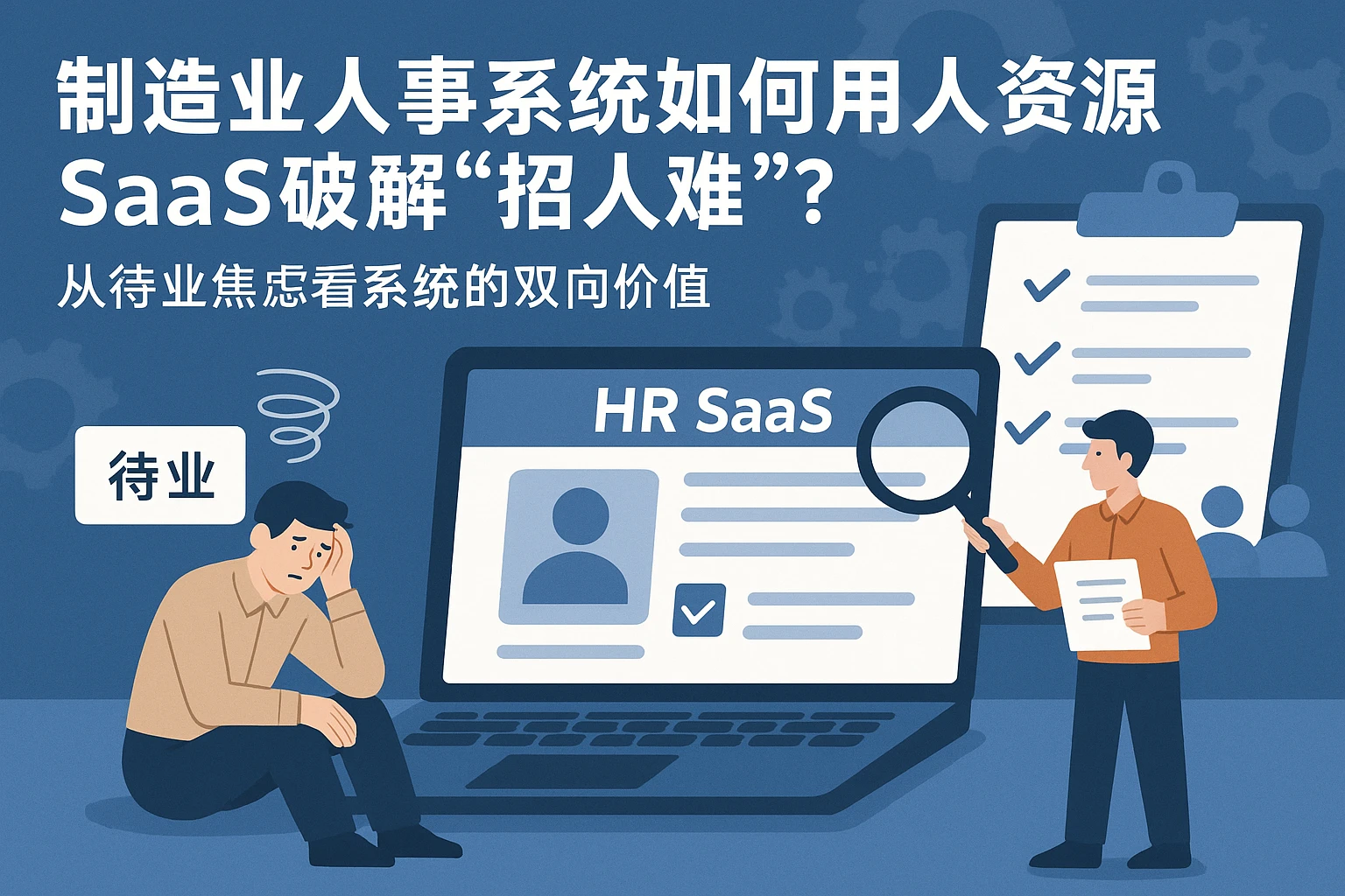 制造业人事系统如何用人力资源SaaS破解“招人难”？从待业焦虑看系统的双向价值